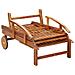 Set Lettino Prendisole Con Tavolo 2 Pz Legno Di Massello Acacia - Foto miniatura 7