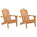 Sedie Da Giardino Adirondack 2pz In Legno Massello Di Acacia - Foto miniatura 2