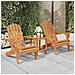 Sedie Da Giardino Adirondack 2pz In Legno Massello Di Acacia - Foto miniatura 1
