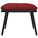 Sgabello Rosso Vino 45x29,5x39 Cm In Tessuto E Similpelle - Foto miniatura 2