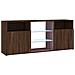Mobile Porta Tv Con Luci Led Rovere Marrone 120x30x50 Cm - Foto miniatura 2