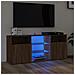 Mobile Porta Tv Con Luci Led Rovere Marrone 120x30x50 Cm - Foto miniatura 1