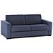 Divano Letto Aleida, Divano A 2 Posti, 100% Made In Italy, Sofà Soggiorno Con Apertura Girevole, In Tessuto Imbottito, Con Braccioli Standard, Cm 180x95h90, Blu - Foto miniatura 2