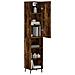 Credenza Rovere Fumo 34,5x34x180 Cm In Legno Multistrato - Foto miniatura 3