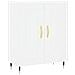 Credenza Bianca 69,5x34x90 Cm In Legno Multistrato - Foto miniatura 2