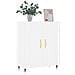 Credenza Bianca 69,5x34x90 Cm In Legno Multistrato - Foto miniatura 3