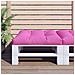 Cuscino Per Pallet Rosa 80x80x12 Cm In Tessuto - Foto miniatura 1