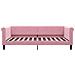 Divano Letto Estraibile Con Cassetti Rosa 100x200 Cm Velluto - Foto miniatura 6