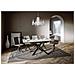Tavolo Allungabile 90x120/180 Cm Ganty - Bordo Antracite Telaio Antracite - Bianco Frassino - Foto miniatura 3