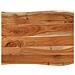 Piano Tavolo 90x60x2,5 Cm Rettangolare Legno Acacia Bordi Vivi - Foto miniatura 1