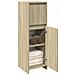 Mobile Da Bagno Rovere Sonoma 30x30x95 Cm In Legno Multistrato - Foto miniatura 3