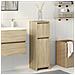 Mobile Da Bagno Rovere Sonoma 30x30x95 Cm In Legno Multistrato - Foto miniatura 1