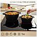 Blackt3 Set Pentole Induzione Set Pentole 6 Pezzi Alluminio Fuso, Coperchi Vetro Nero - Foto miniatura 15