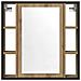 Mobile Bagno Specchio Rovere Artigianale 60x16x60 cm Truciolato - Foto miniatura 2