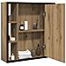 Mobile Bagno Specchio Rovere Artigianale 60x16x60 cm Truciolato - Foto miniatura 8