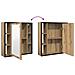 Mobile Bagno Specchio Rovere Artigianale 60x16x60 cm Truciolato - Foto miniatura 9
