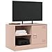Mobili Tv 2 Pz Rosso 67x39x44 Cm In Acciaio - Foto miniatura 3