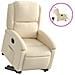 Poltrona Alzapersona Reclinabile Elettrica Crema In Tessuto - Foto miniatura 2
