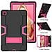 Custodia Elegante Per Ipad Pro 12.9"" Con Supporto E Slot Per Stilo - Rosa E Nero - Foto miniatura 3