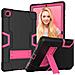 Custodia Elegante Per Ipad Pro 12.9"" Con Supporto E Slot Per Stilo - Rosa E Nero - Foto miniatura 1