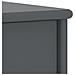 Lusso Casadino -  Comodino Grigio Scuro 35x30x40 Cm In Legno Massello Di Pino - Foto miniatura 5