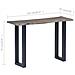 Tavolo Consolle Grigio 115x35x76 Cm Massello D'acacia E Ferro - Foto miniatura 7