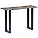 Tavolo Consolle Grigio 115x35x76 Cm Massello D'acacia E Ferro - Foto miniatura 8