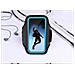 Fascia Da Braccio Sportiva Per La Corsa (grande: Si Adatta Fino A 7 Pollici) Black+blue - Foto miniatura 3