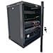 Armadio Rack 19" a Muro 15 Unità P. 450 mm Flat Pack Nero - Foto miniatura 10