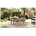 Set da Pranzo per Giardino Beige in Rattan Polietilene - Foto miniatura 5