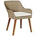 Set da Pranzo per Giardino Beige in Rattan Polietilene - Foto miniatura 7