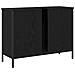 Mobile lavabo da bagno  Nero Rovere 80x30x60 cm Legno ingegnerizzato - Foto miniatura 8