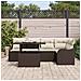 Set Divano da Giardino 6 pcs Marrone 100 x 55 x 73 cm - Foto miniatura 3