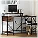 Scrivania Rovere marrone 120 x 79 x 86.5 cm Legno multistrato - Foto miniatura 2