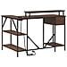 Scrivania Rovere marrone 120 x 79 x 86.5 cm Legno multistrato - Foto miniatura 8