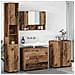 Set di mobili per il bagno 4 pcs Legno vecchio 30 x 35 x 192 cm - Foto miniatura 2