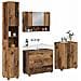 Set di mobili per il bagno 4 pcs Legno vecchio 30 x 35 x 192 cm - Foto miniatura 3