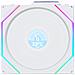 Uni Fan TL120 LCD Reverse Blade Wireless Case per computer Ventilatore 12 cm Bianco 1 pz - Foto miniatura 1