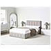 Letto Contenitore Ciniglia Quiberon 140 X 200 Cm Beige - Foto miniatura 1