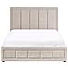 Letto Contenitore Ciniglia Quiberon 140 X 200 Cm Beige - Foto miniatura 3