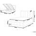 Letto Contenitore Ciniglia Quiberon 140 X 200 Cm Beige - Foto miniatura 8