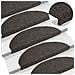 Tappetini per scale autoadesivi 20 pz 65x21x4 cm Antracite Semicircolari Grandi - Foto miniatura 5