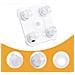Set Di 3 Ganci Per Lavatrice - Design A Clip In Plastica Senza Fori Per Lavatrici E Asciugatrici - Foto miniatura 3