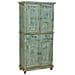 Armadio Artigianale In Legno Turchese 85x40x180h Cm - Foto miniatura 1