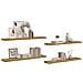 Scaffale da parete 4 pcs Marrone 120 x 23,5 x 4 cm - Foto miniatura 3