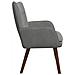 Sofa a Due Posti Grigio scuro 115 x 61 x 87 cm Velluto - Foto miniatura 5
