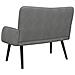 Sofa a Due Posti Grigio scuro 115 x 61 x 87 cm Velluto - Foto miniatura 6