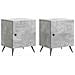 Armadio da Notte 2 pcs Grigio Cemento 43 x 34,5 x 50 cm - Foto miniatura 1