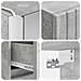 Set di mobili per il bagno 4 pcs Grigio Cemento - Foto miniatura 4