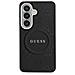 Custodia Guess Saffiano Peony Embossed Ring Nera Per Samsung Galaxy S26 Plus - Foto miniatura 3
